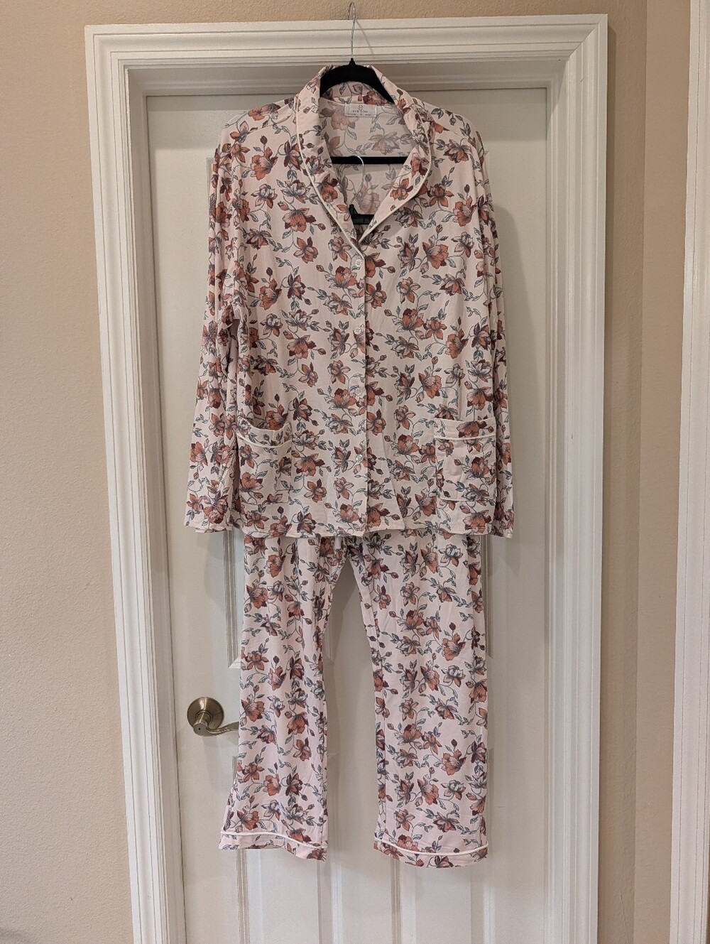 Heidi & Oak Pink Floral Pajama Set Size 3X NWT